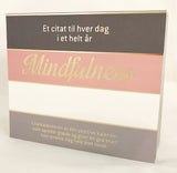 CITATKALENDER MINDFULNESS GULD FOIL 1M SNOR 7 TRÆKLEMMER