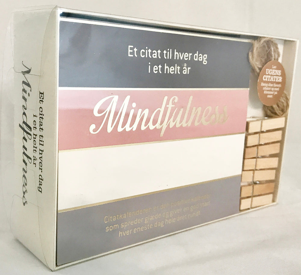 CITATKALENDER MINDFULNESS GULD FOIL 1M SNOR 7 TRÆKLEMMER