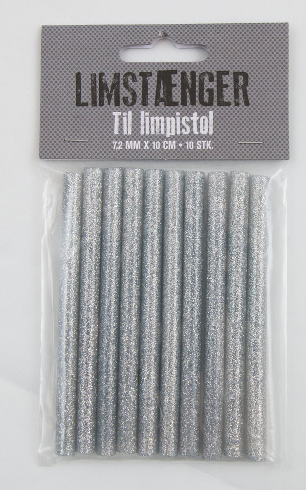 Limstænger sølv 10stk. all temp 7,2mm.