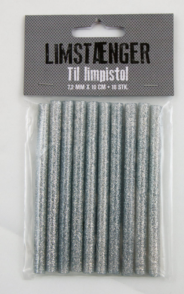Limstænger sølv 10stk. all temp 7,2mm.