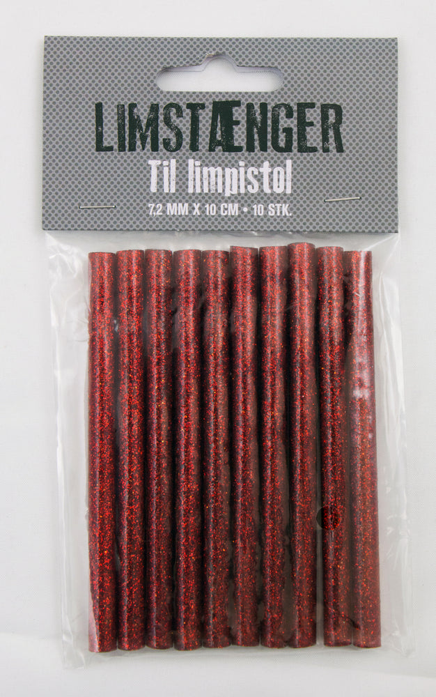 Limstænger rød 10stk. all temp 7,2mm.