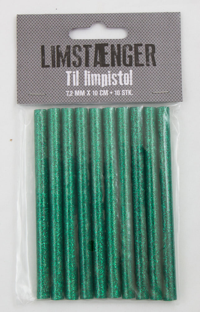 Limstænger grøn 10stk. all temp 7,2mm.