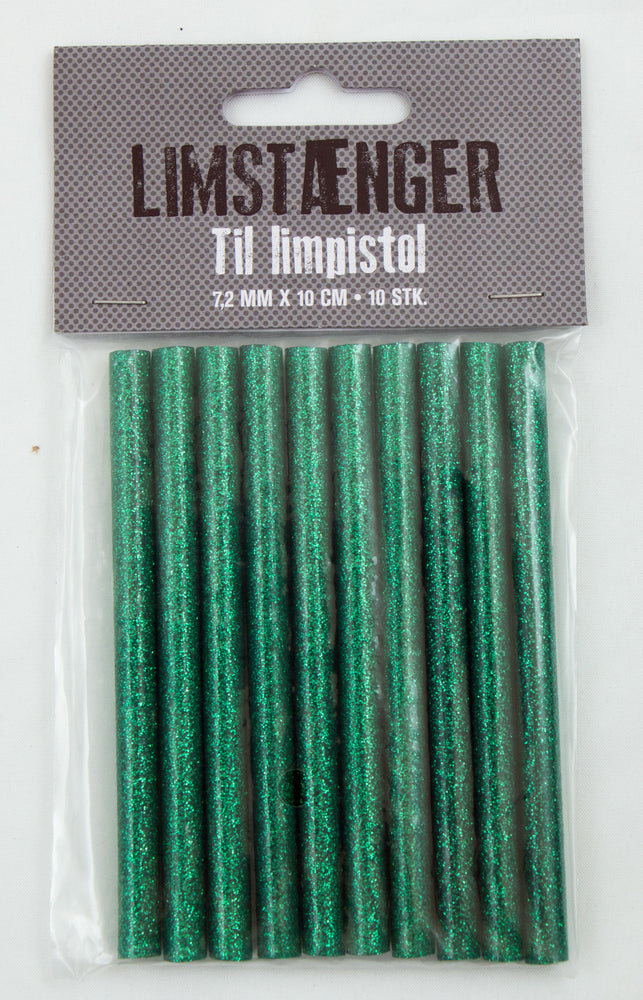 Limstænger grøn 10stk. all temp 7,2mm.