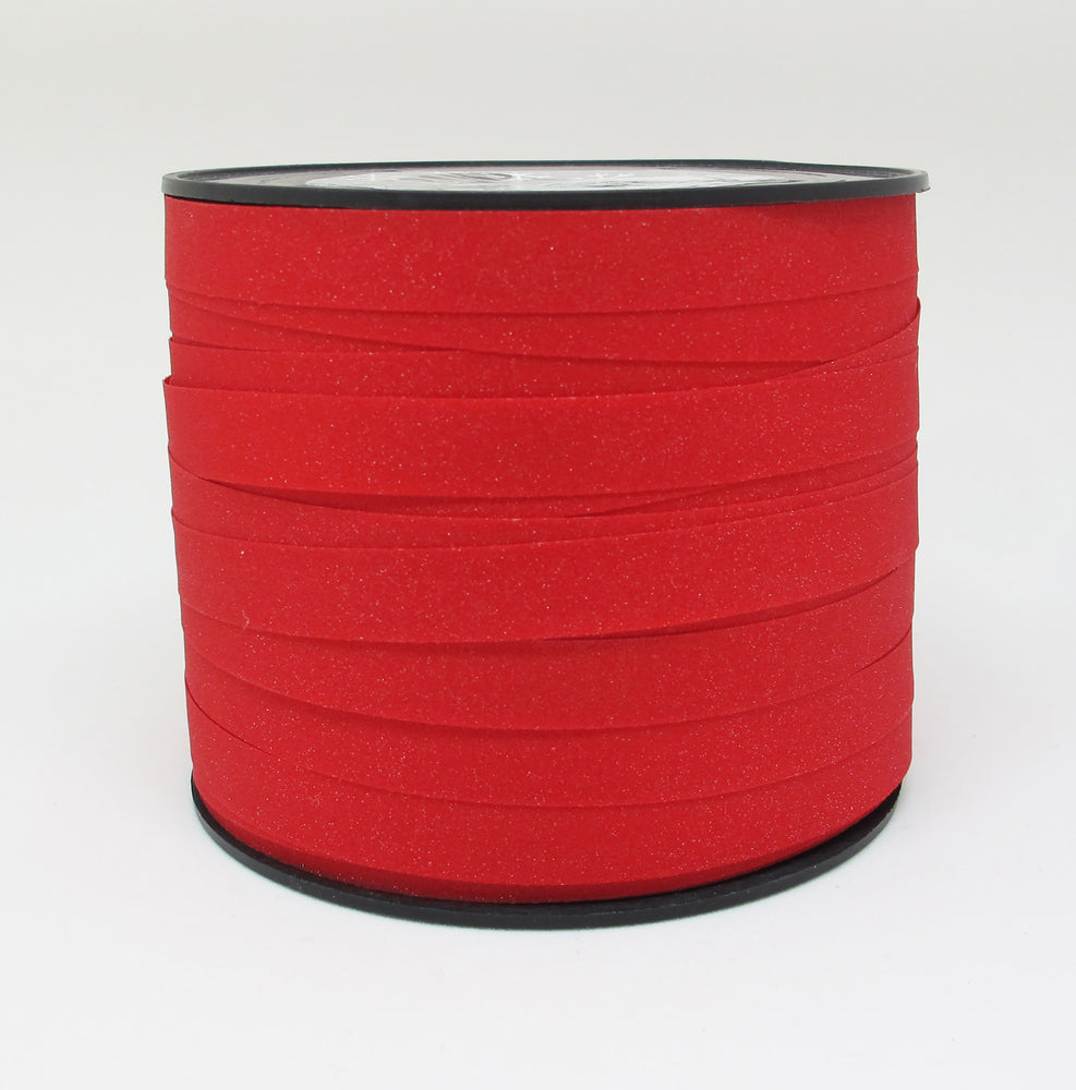 GAVEBÅND RØD GLITTER 10MM X 50M