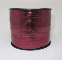 GAVEBÅND BORDEAUX METALLIC STRUKTUR 10MM X 91M