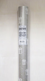 GAVEPAPIR PAKKER SØLV PRINT 3 M