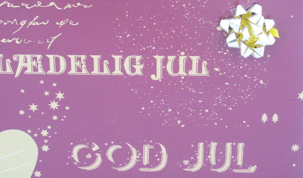 GAVEPAPIR BORDEAUX MED GULD METALLIC GOD JUL  3 M