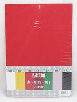KARTON A4 40 ARK ASS 7 FARVER