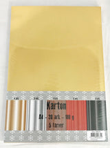 KARTON A4 30 ARK ASS 5 METALLIC FARVER