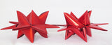 STJERNESTRIMLER GLITTER RØD 50 MM 12 STK