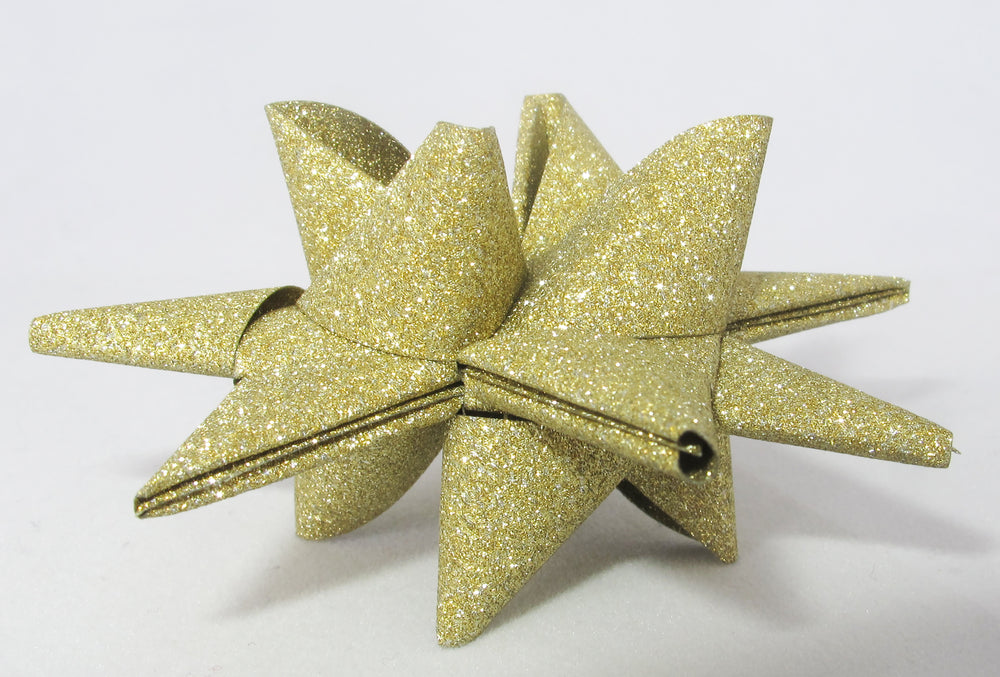 STJERNESTRIMLER GLITTER GULD 15 MM 24 STK