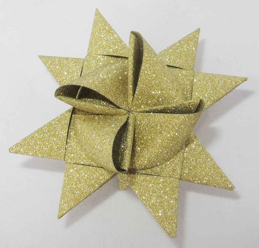 STJERNESTRIMLER GLITTER GULD 15 MM 24 STK