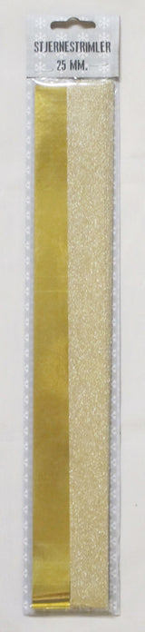 STJERNESTRIMLER GLITTER GULD 25 MM 20 STK