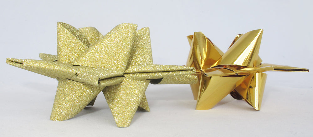 STJERNESTRIMLER GLITTER GULD 25 MM 20 STK