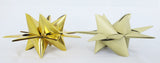 STJERNESTRIMLER GLITTER GULD 50 MM 12 STK