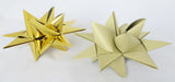 STJERNESTRIMLER GLITTER GULD 50 MM 12 STK