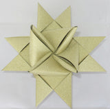 STJERNESTRIMLER GLITTER GULD 50 MM 12 STK