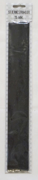 STJERNESTRIMLER GLITTER SORT 25 MM 20 STK