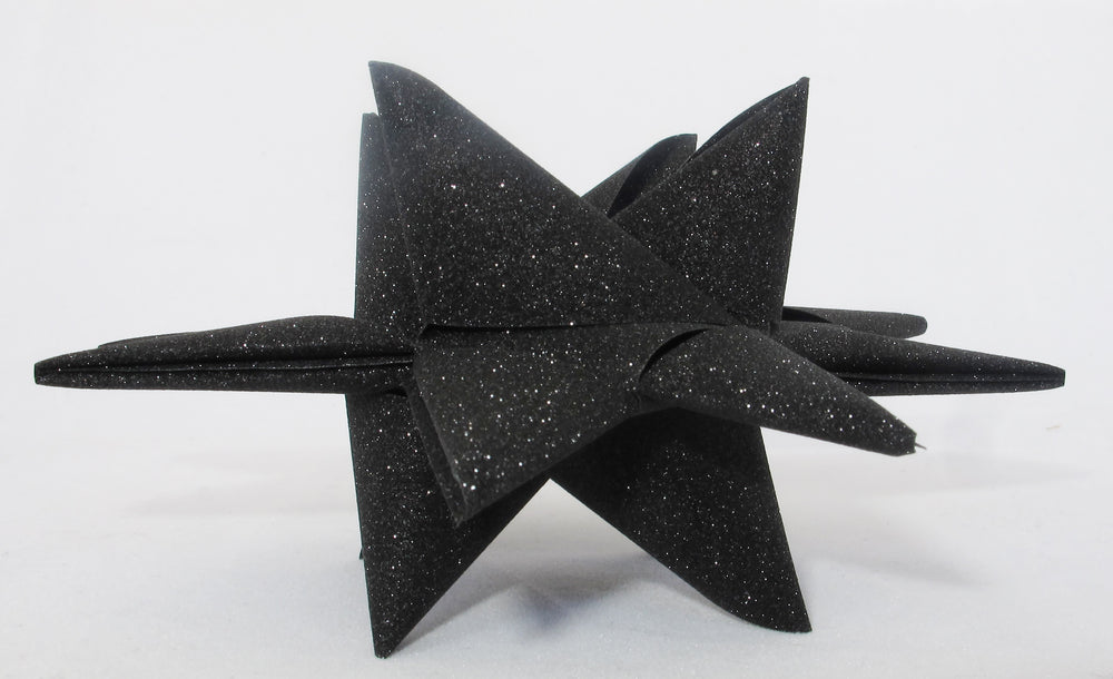 STJERNESTRIMLER GLITTER SORT 25 MM 20 STK