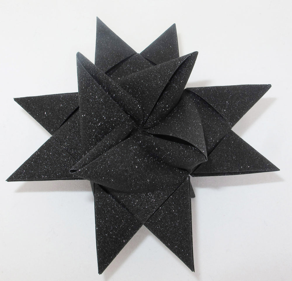 STJERNESTRIMLER GLITTER SORT 25 MM 20 STK