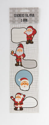 STICKERS TIL/FRA JULEMAND GITTER 2 ARK