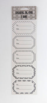 STICKERS TIL/FRA SØLV RAMME 2 ARK