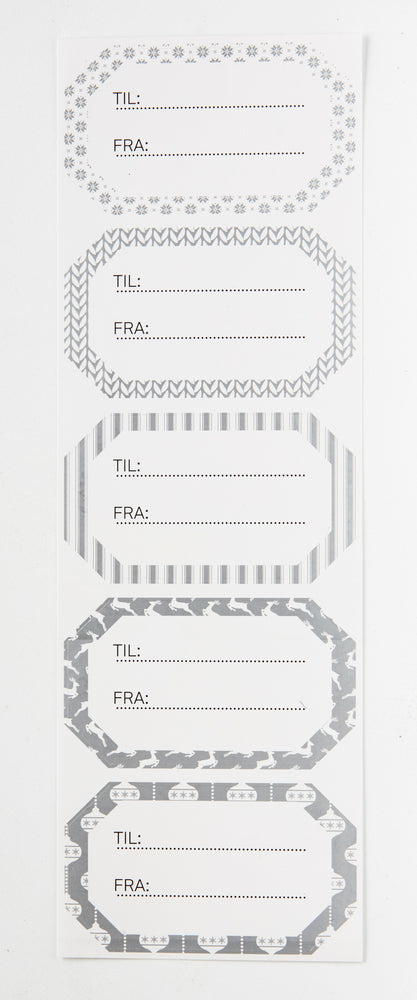 STICKERS TIL/FRA SØLV RAMME 2 ARK