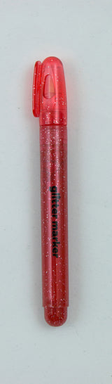 Glitter marker rød