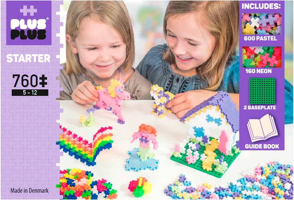 PLUS PLUS MINI PASTEL STARTER SET 600 DELE