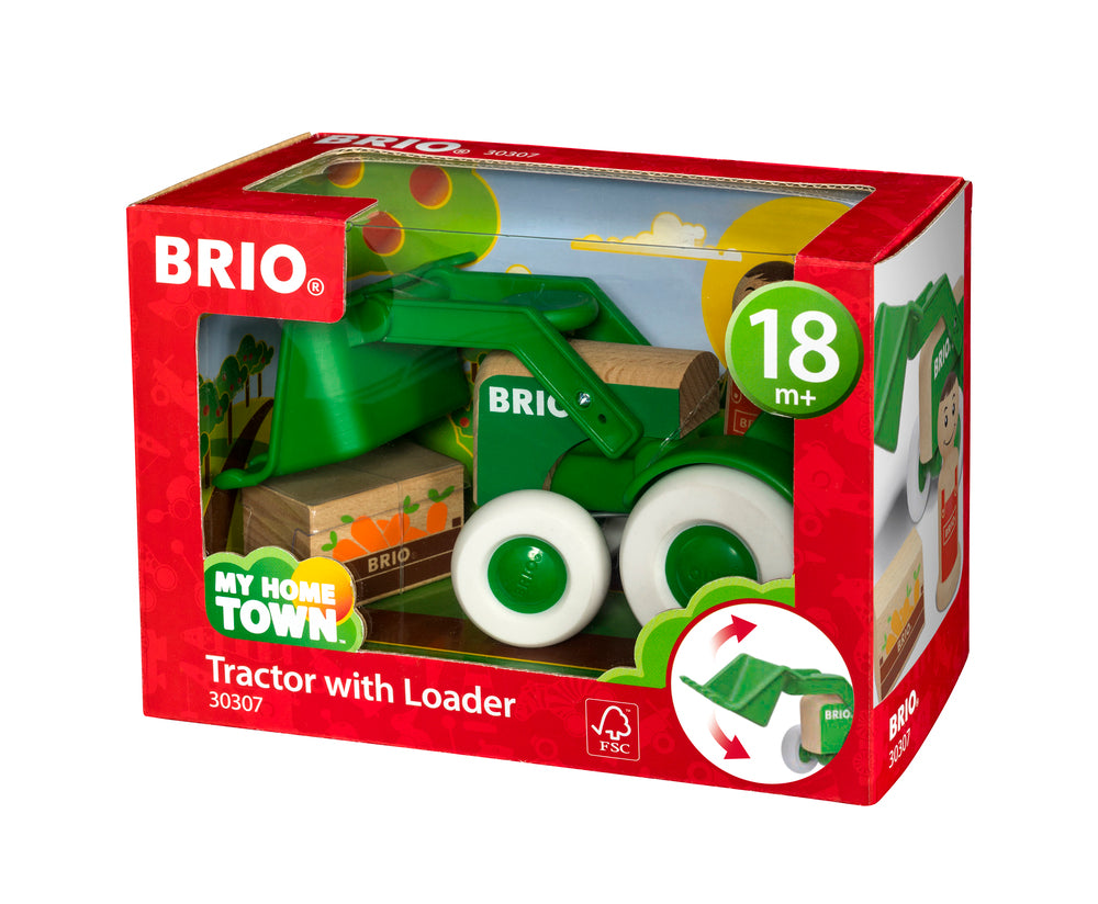 Brio traktor med frontlæsser