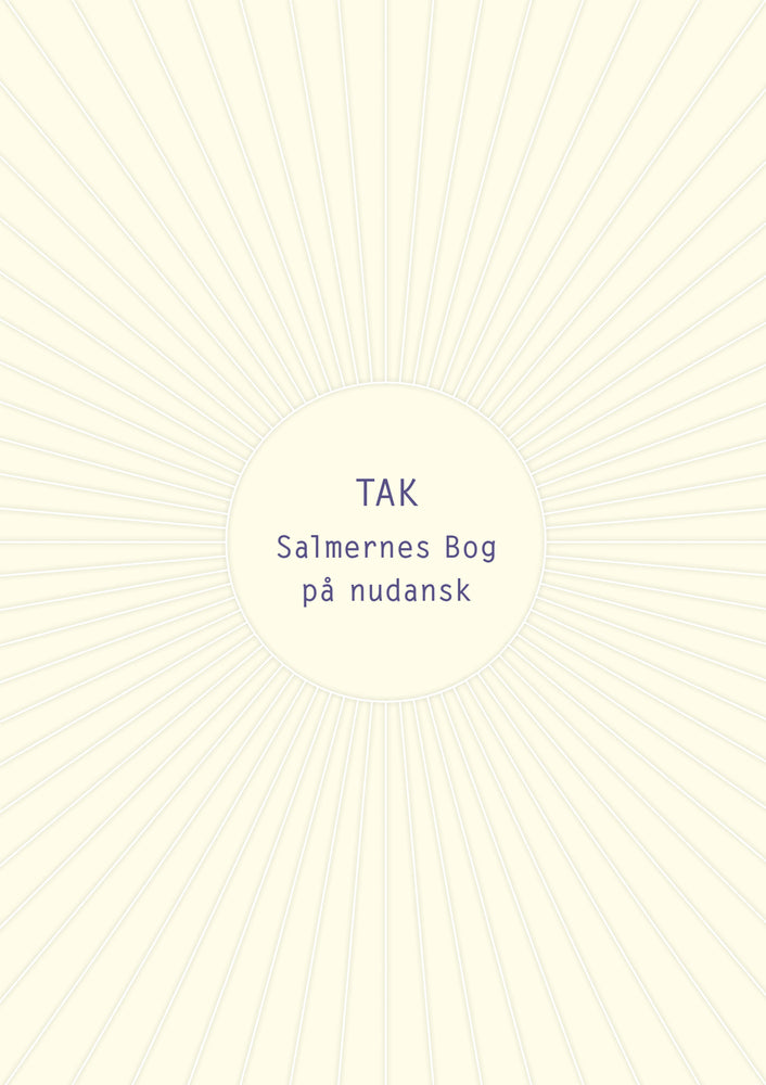 Tak. Salmernes Bog på nudansk
