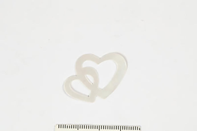 PAILLETTER 31X22MM 10G RÅHVID HJERTER