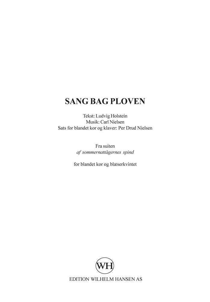 Sang bag ploven