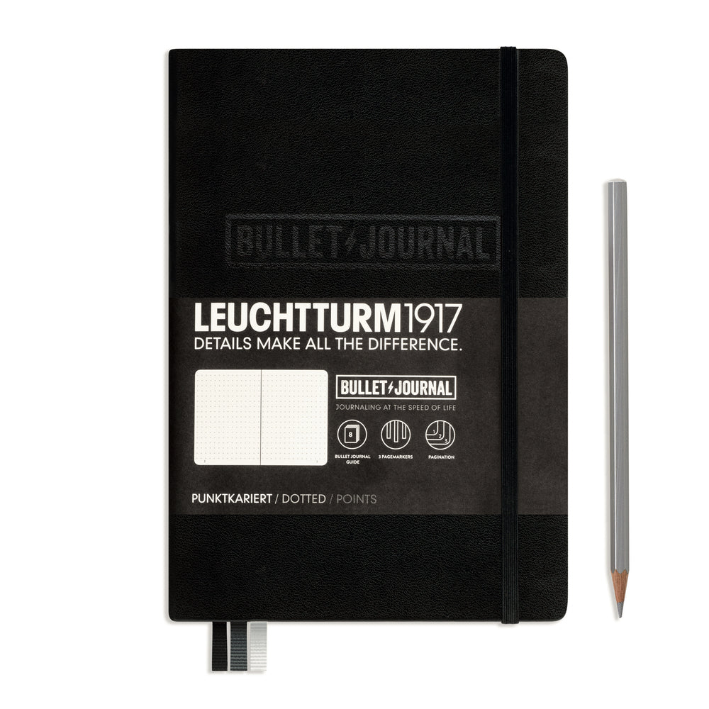 Notesbog bullet journal lt1917 A5 sort