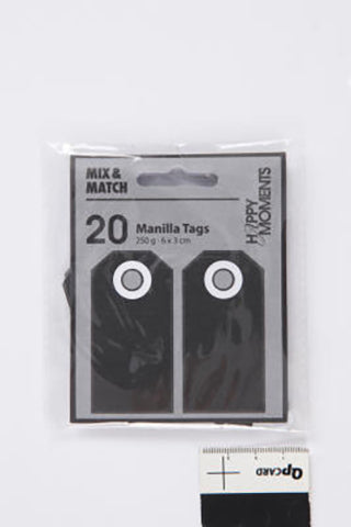 MANILLA MÆRKER 250G SORT 20STK