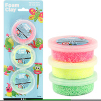 FOAM CLAY NEON FARVER 3 X14G