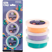 SILK CLAY GRØN, LILLA, NEON ORANGE 3X14G