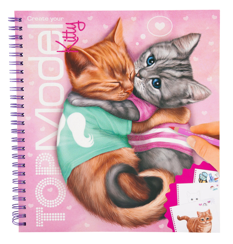 TOPModel malebog create your kitty