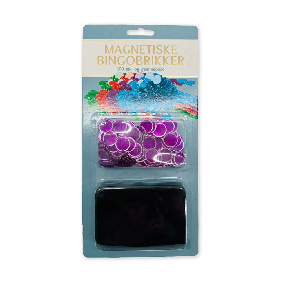 Bingo brikker magnetiske  - 100 stk asst