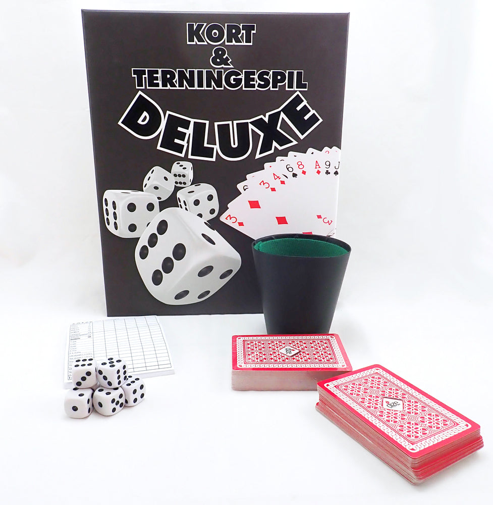 KORT OG TERNING SPIL  DELUXE