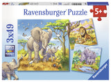 Puslespil wild animals 3X49 brikker