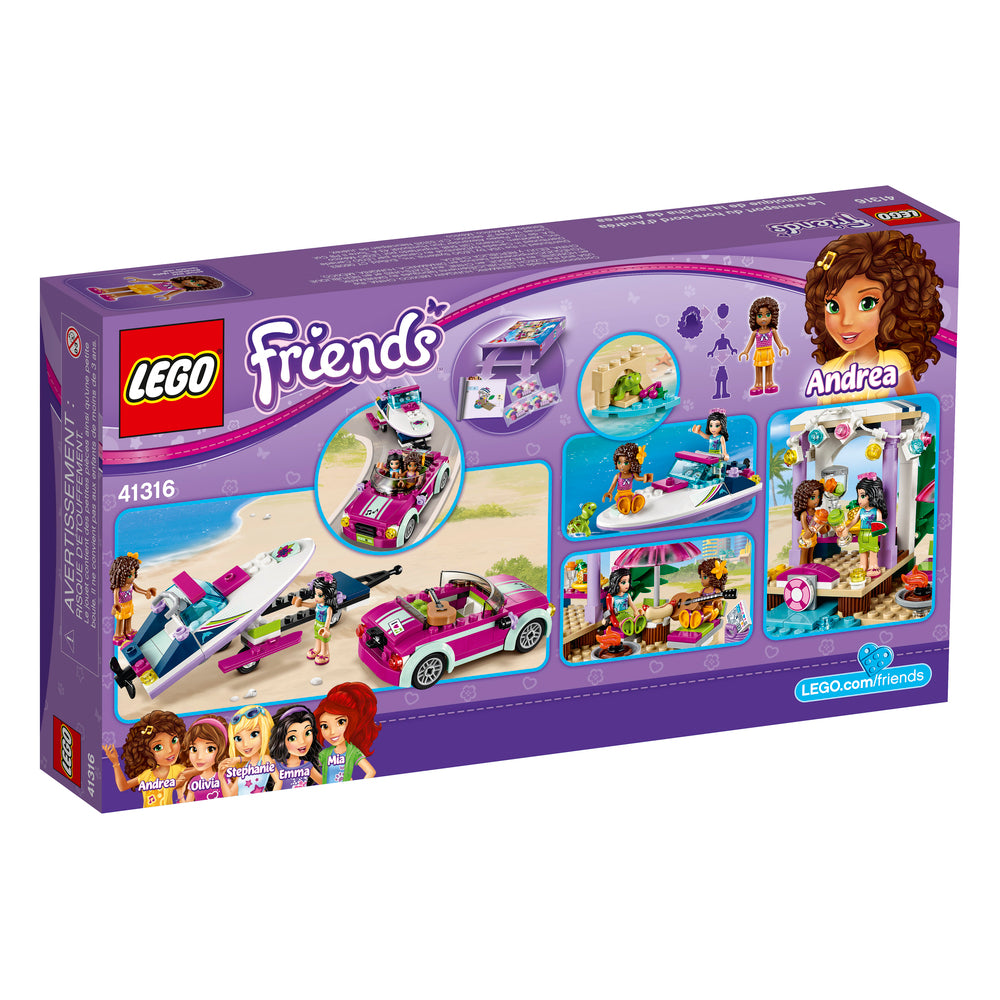 41316 LEGO FRIENDS ANDREAS SPEEDBÅDTRANSPORTER