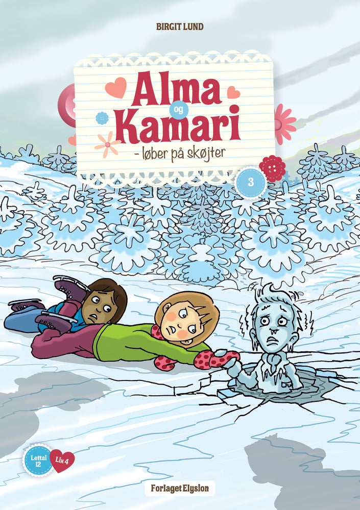 Alma og Kamari - løber på skøjter
