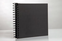 Fotoalbum scrapbog m. spiral sort 20 sorte sider