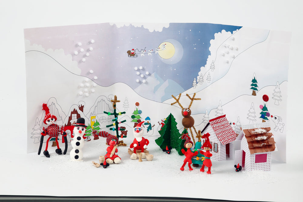 Materialesæt til julelandskab julelandskab kreativ jul