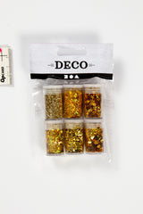 Glitter og pailletter 6x5g guld