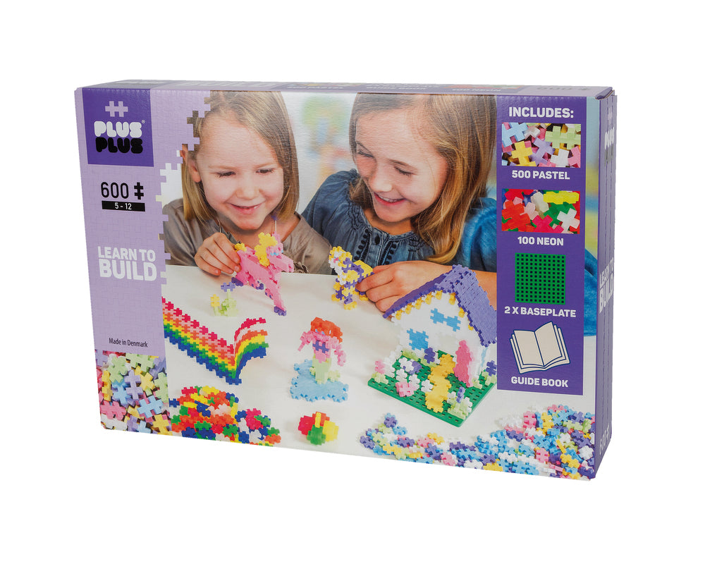 Plus-Plus pastel learn to build