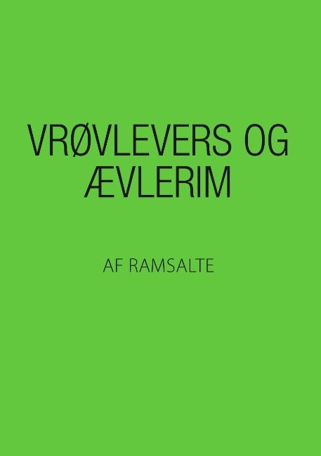 Vrøvlevers og ævlerim