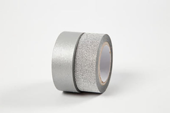 DESIGNTAPE 15MM 2 RULLER SØLV
