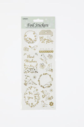 STICKERS GULD FUGLE 1ARK 17STK